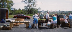 People shopping at the Dayton Mall Farmers Market
