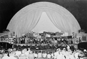 Performance in the Band shell circa 1955